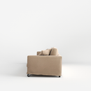 Sofa cockpit with wheels