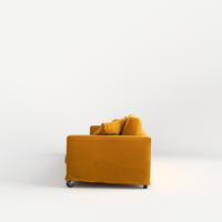 Sofa cockpit with wheels