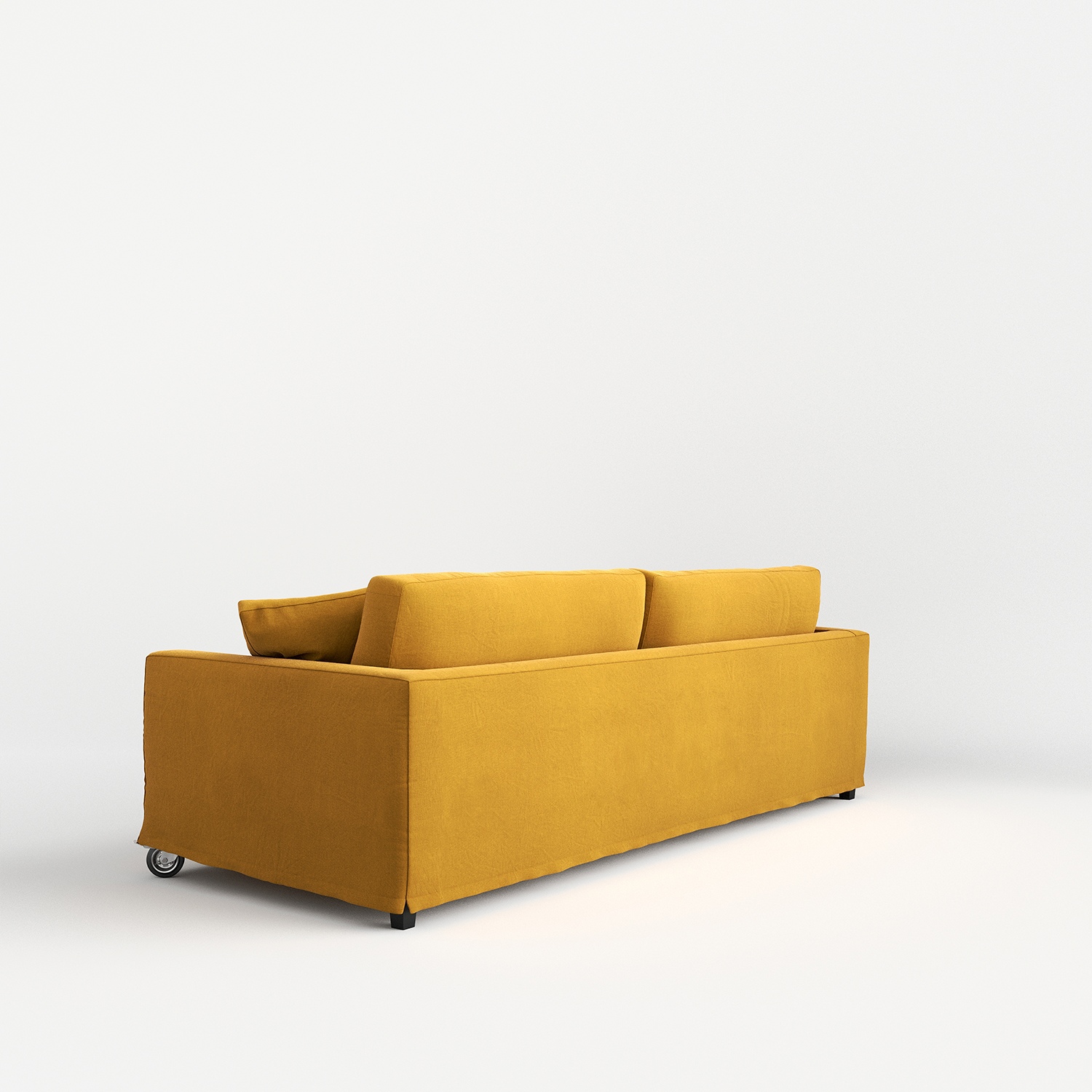 Sofa cockpit with wheels