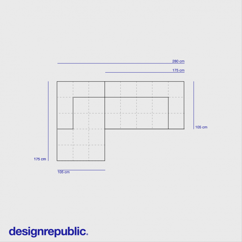 Vito divano modulare comp. 1