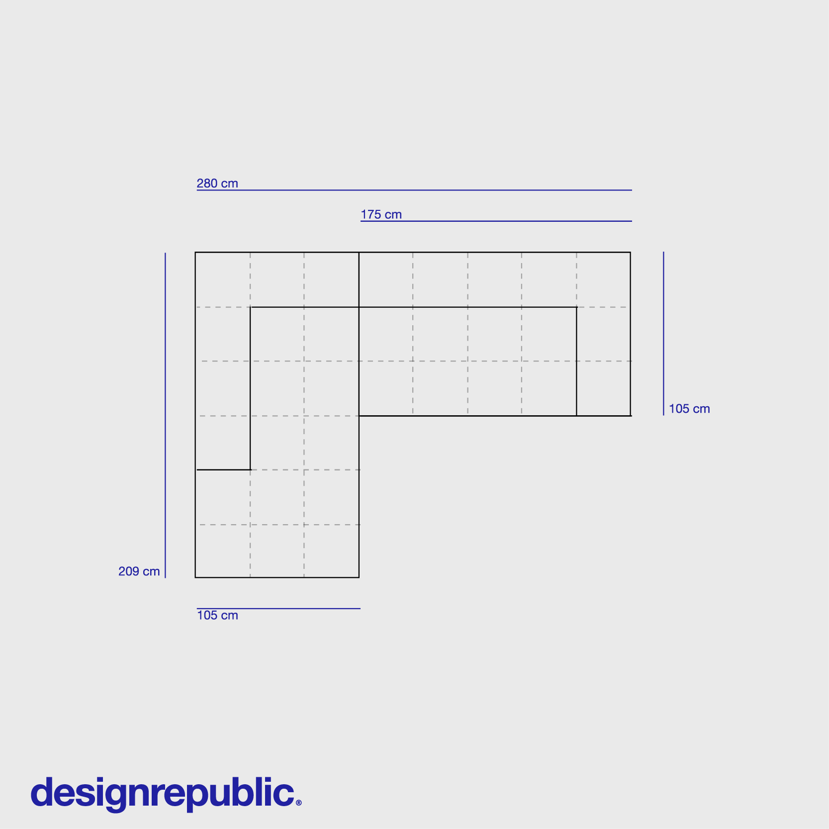 Vito divano modulare comp. 2