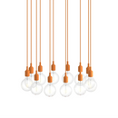E27 Pendant Cluster - Bianco / Arancione Chiaro