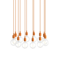 E27 Pendant Cluster - Bianco / Arancione Chiaro