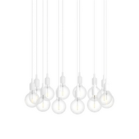 E27 Pendant Cluster - Bianco / Bianco