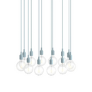 E27 Pendant Cluster - Bianco / Blu Chiaro
