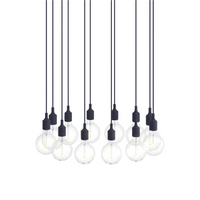 E27 Pendant Cluster - Bianco / Blu Notte