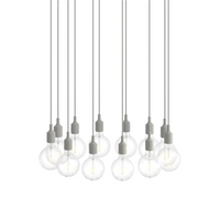 E27 Pendant Cluster - Bianco / Grigio Chiaro
