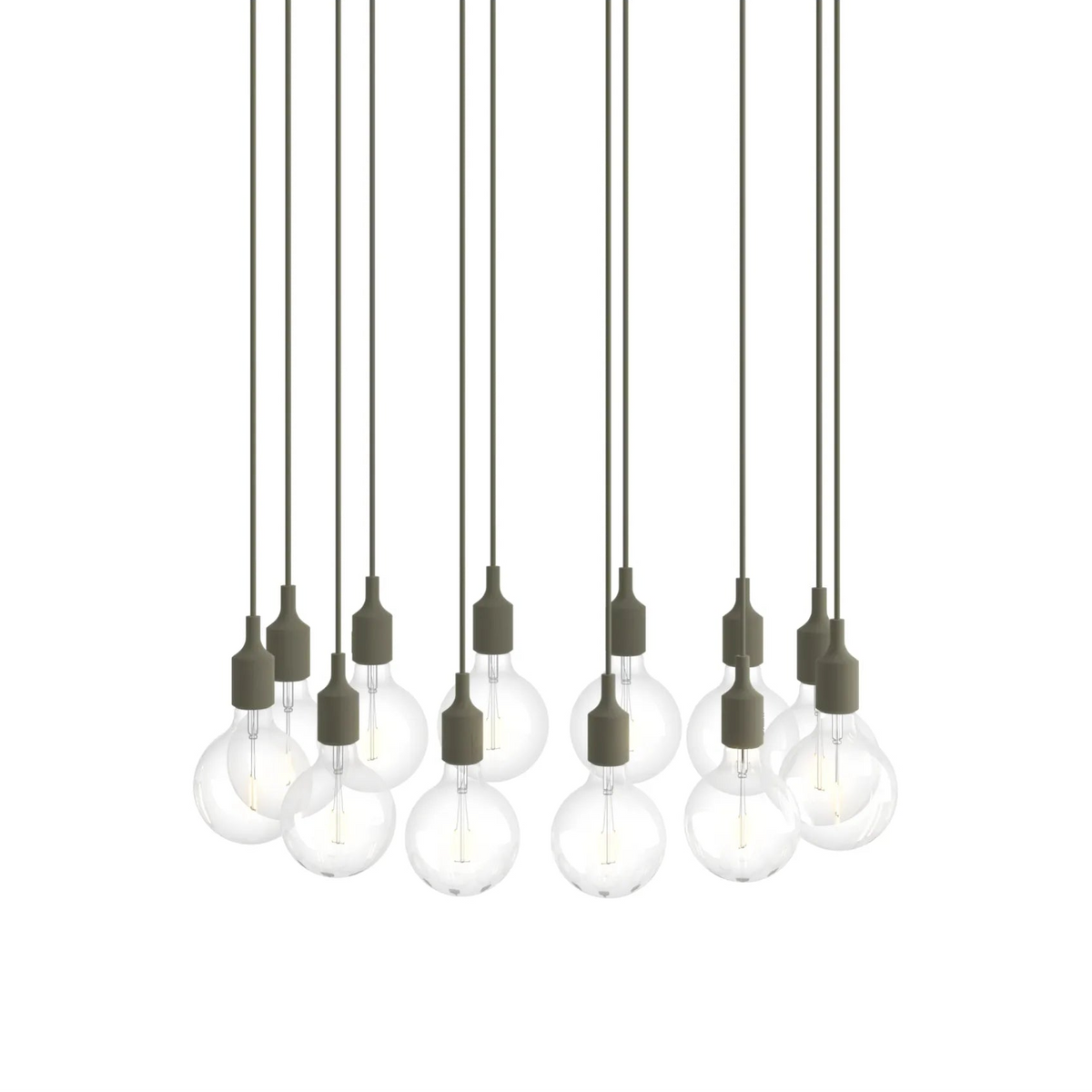 E27 Pendant Cluster - Bianco / Oliva