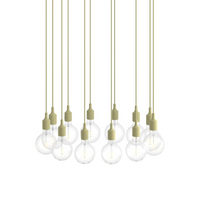 E27 Pendant Cluster - Bianco / Verde Beige