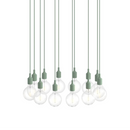 E27 Pendant Cluster - Bianco / Verde Chiaro