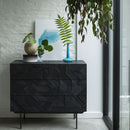 Teak Graphic chest of drawers