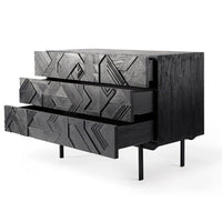 Teak Graphic chest of drawers