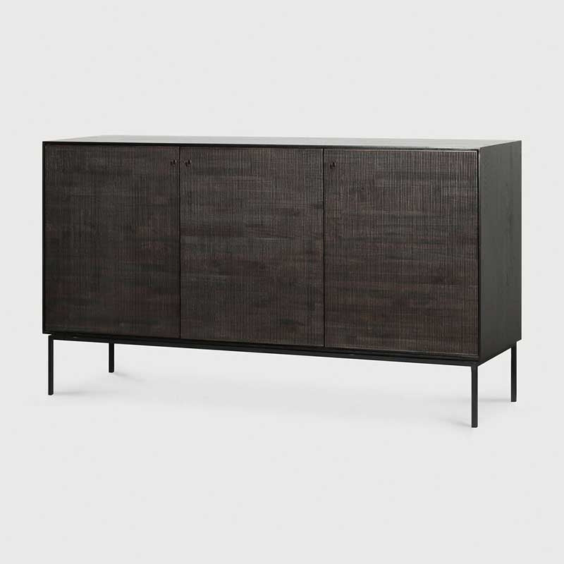 Grooves credenza in Teak