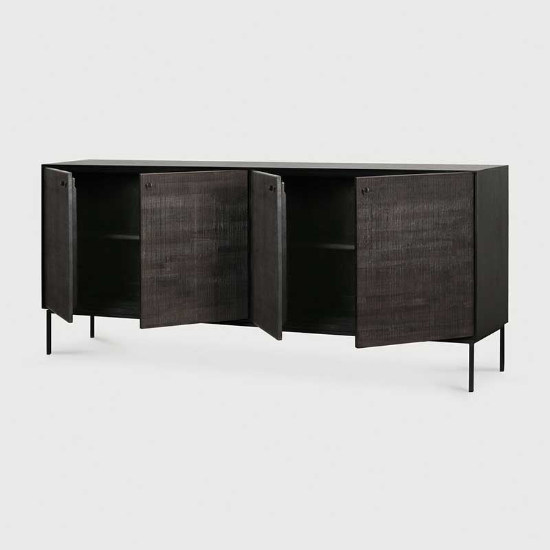 Grooves credenza in Teak