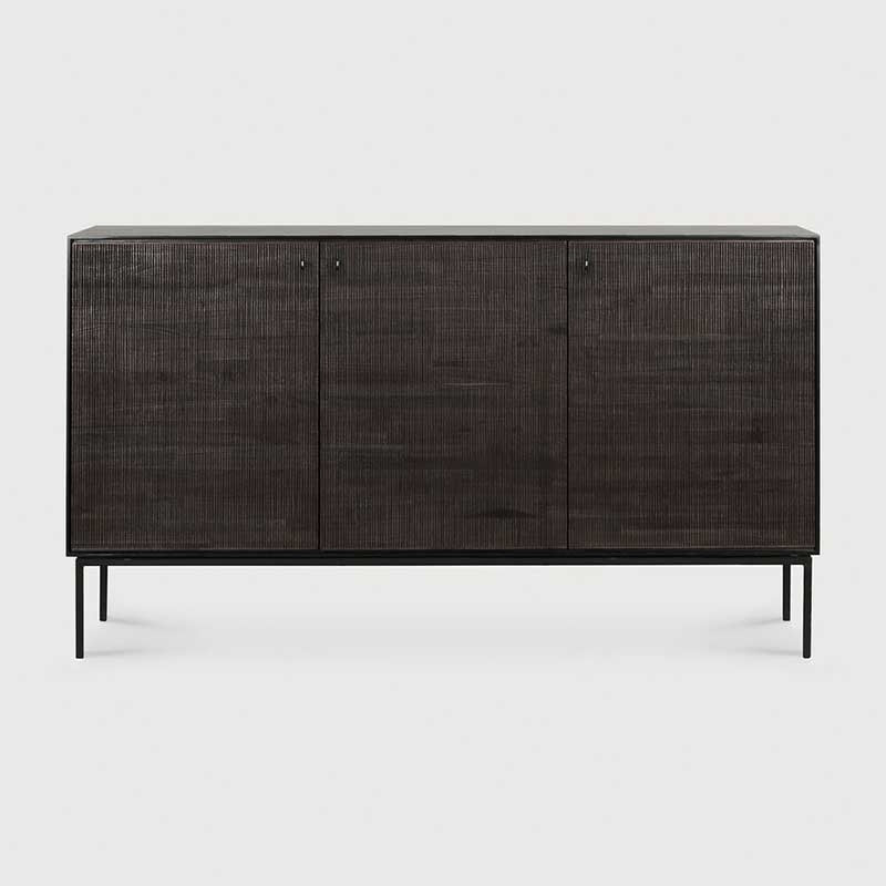 Grooves credenza in Teak