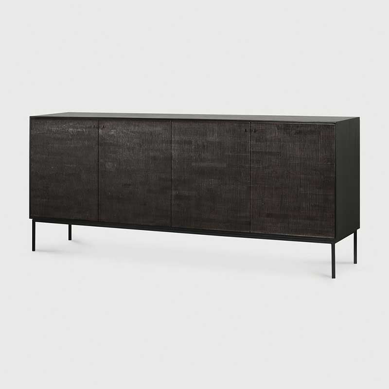 Grooves credenza in Teak