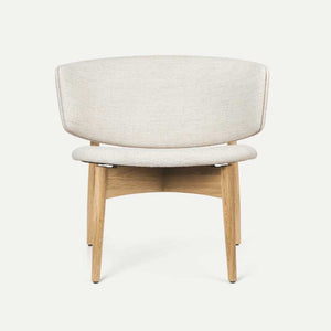 Herman Lounge Chair - Wood - 531 Bouclé Off White