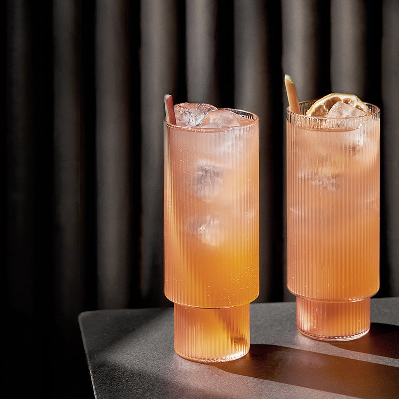 Ripple Long drink glasses - set di 4