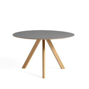 CPH 20 Tavolo - Archive Sale - Ø 120 cm / Rovere / Linoleum grigio