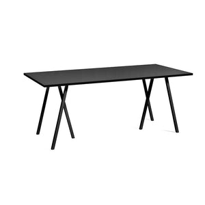 Loop Stand Table - Archive Sale - 180 x 87.5 cm / Nero