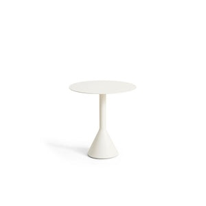 Palissade Cone Table Round - Ø 70 x H. 74 cm / Cream white
