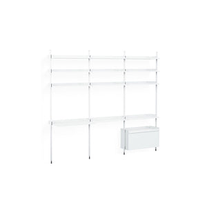 Pier System 23 - White / Natural aluminum