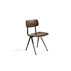 Result Chair - Acciaio nero / Rovere tinto fumo