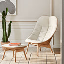 Uchiwa Ottoman - Oak base