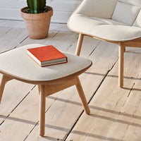 Uchiwa Ottoman - Oak base