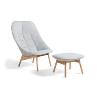 Uchiwa Ottoman - Oak base