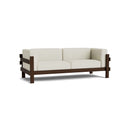 Kube Sofa 3 posti, telaio marrone scuro, tessuto Remix 223