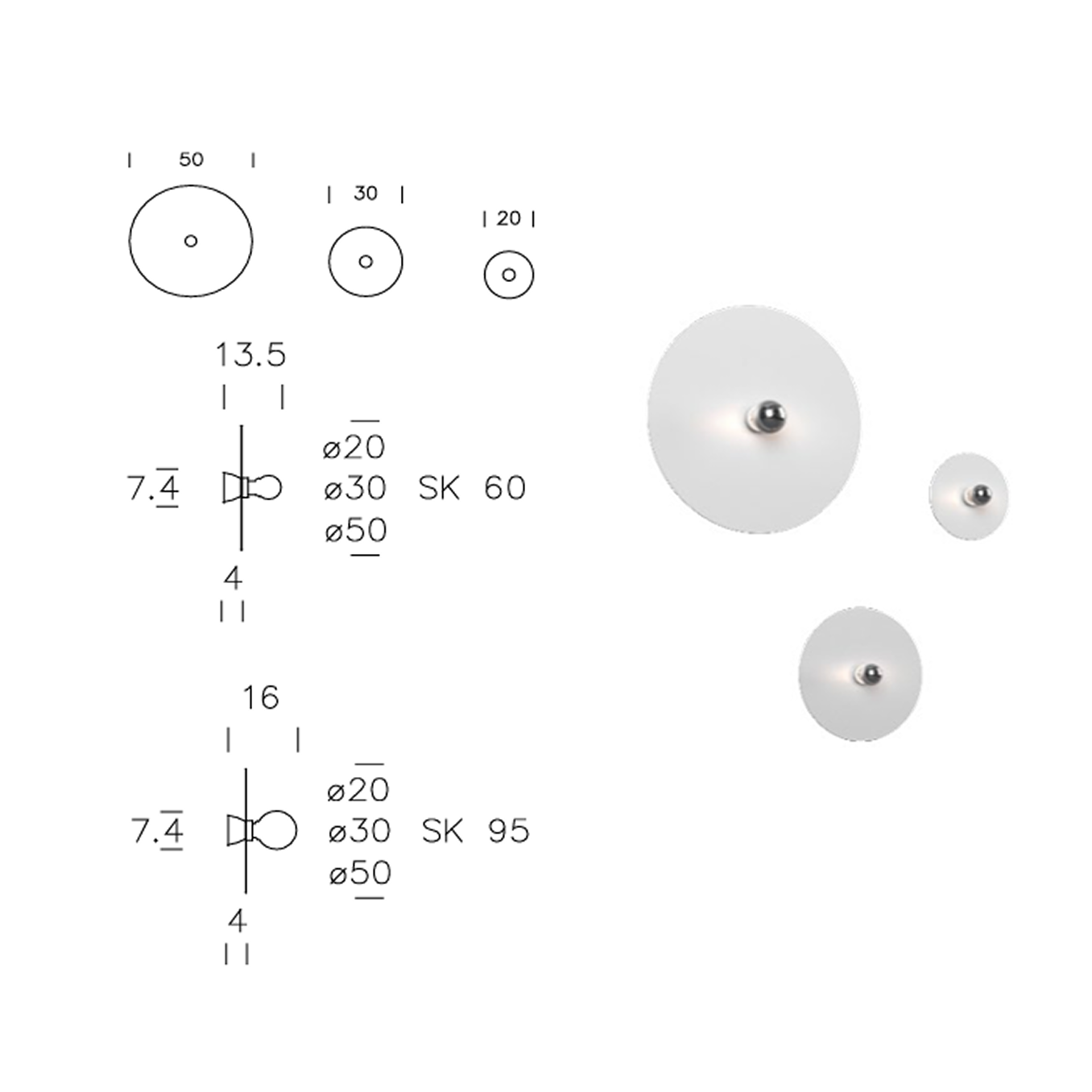 Wall/Ceiling Lamp