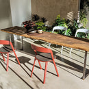 Pila - sedia impilabile con seduta imbottita