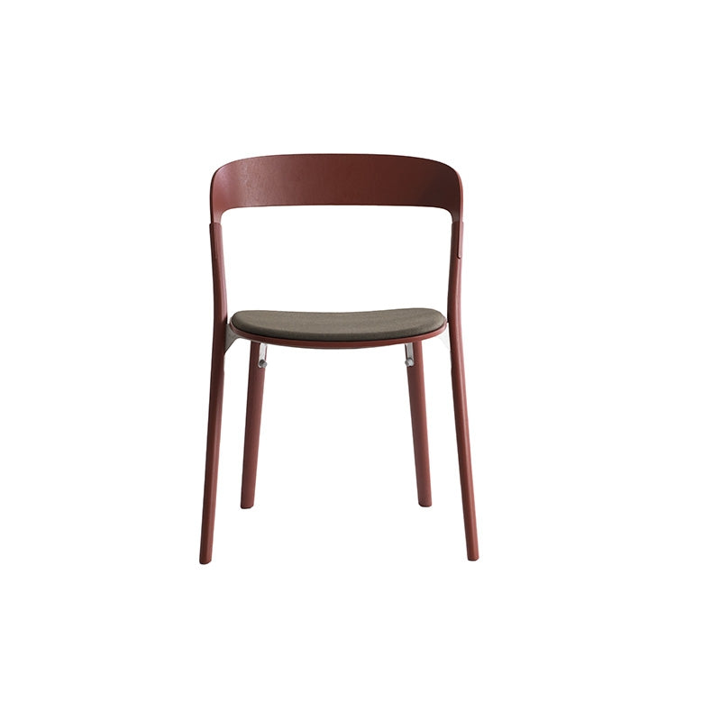 Pila - sedia impilabile con seduta imbottita