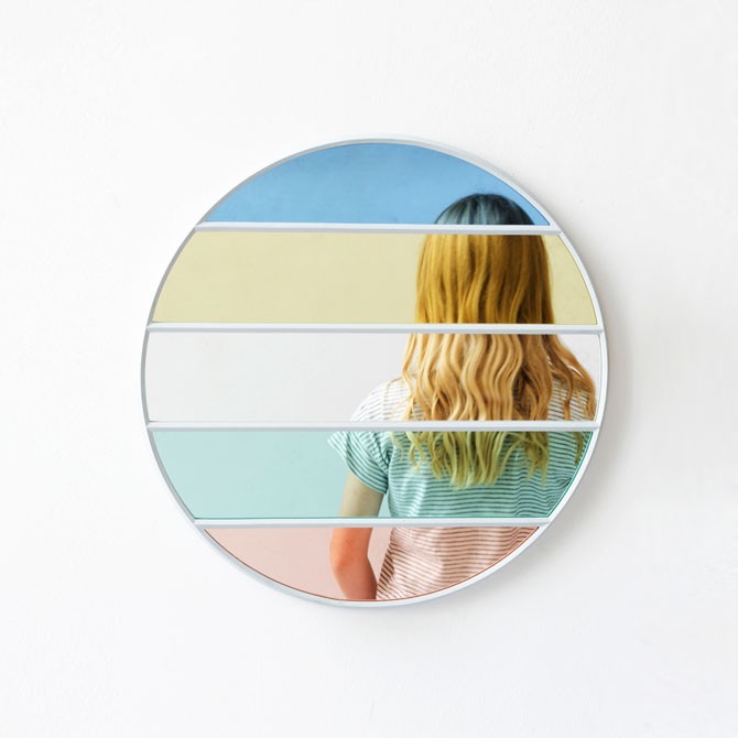 Specchio Vitrail rotondo