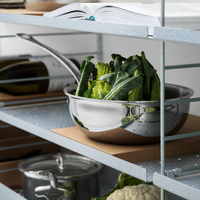 String Metal Shelf with Low Edge Galvanized