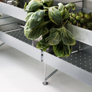 String Metal Shelf with High Edge Galvanized