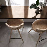 High stool con schienale