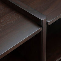 Mortise Low Bookcase 