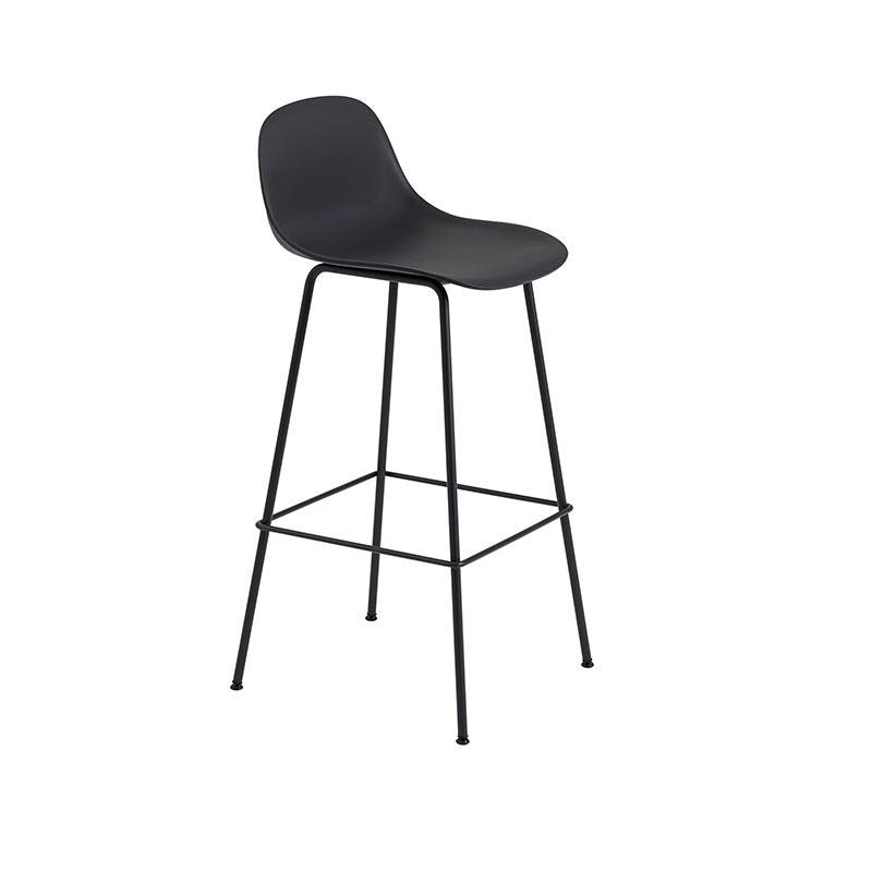 Fiber Counter/Bar Stool - Tubular Base with Backrest