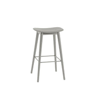 Fiber Counter/Bar Stool - Wooden base