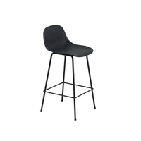 Fiber Counter/Bar Stool - Tubular Base with Backrest