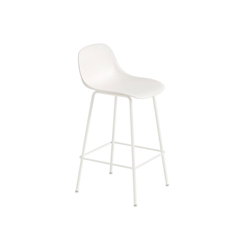 Fiber Counter/Bar Stool - Tubular Base with Backrest