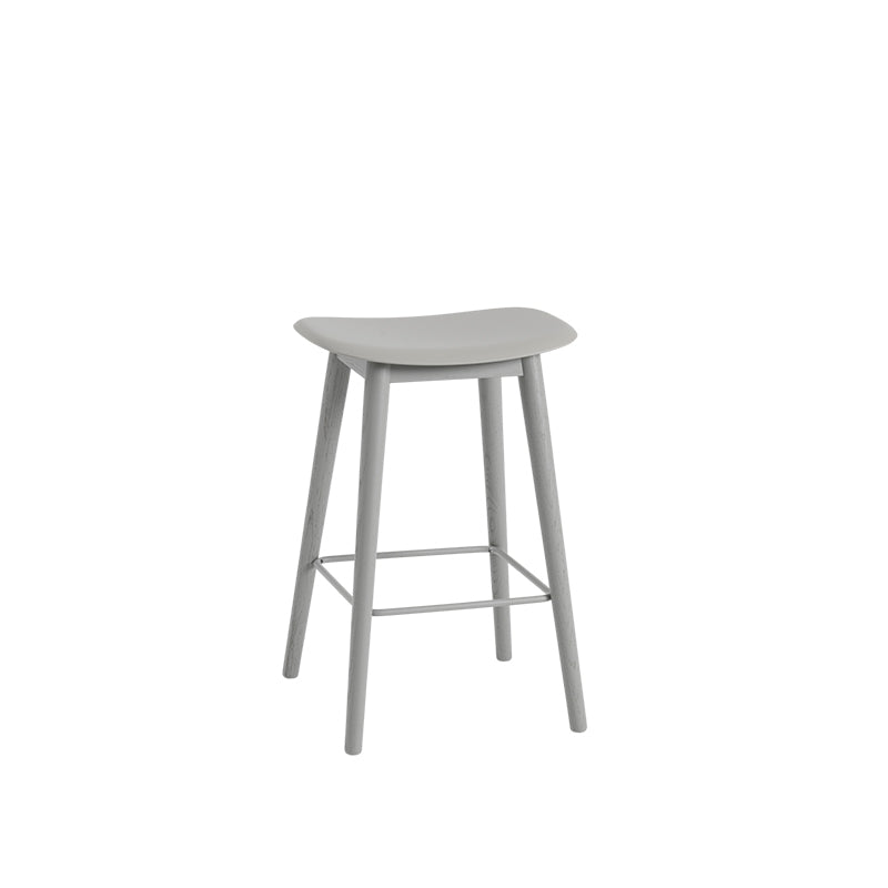 Fiber Counter/Bar Stool - Wooden base