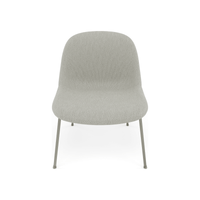 Fiber Soft Lounge Chair Muuto Clay 12 base grigio