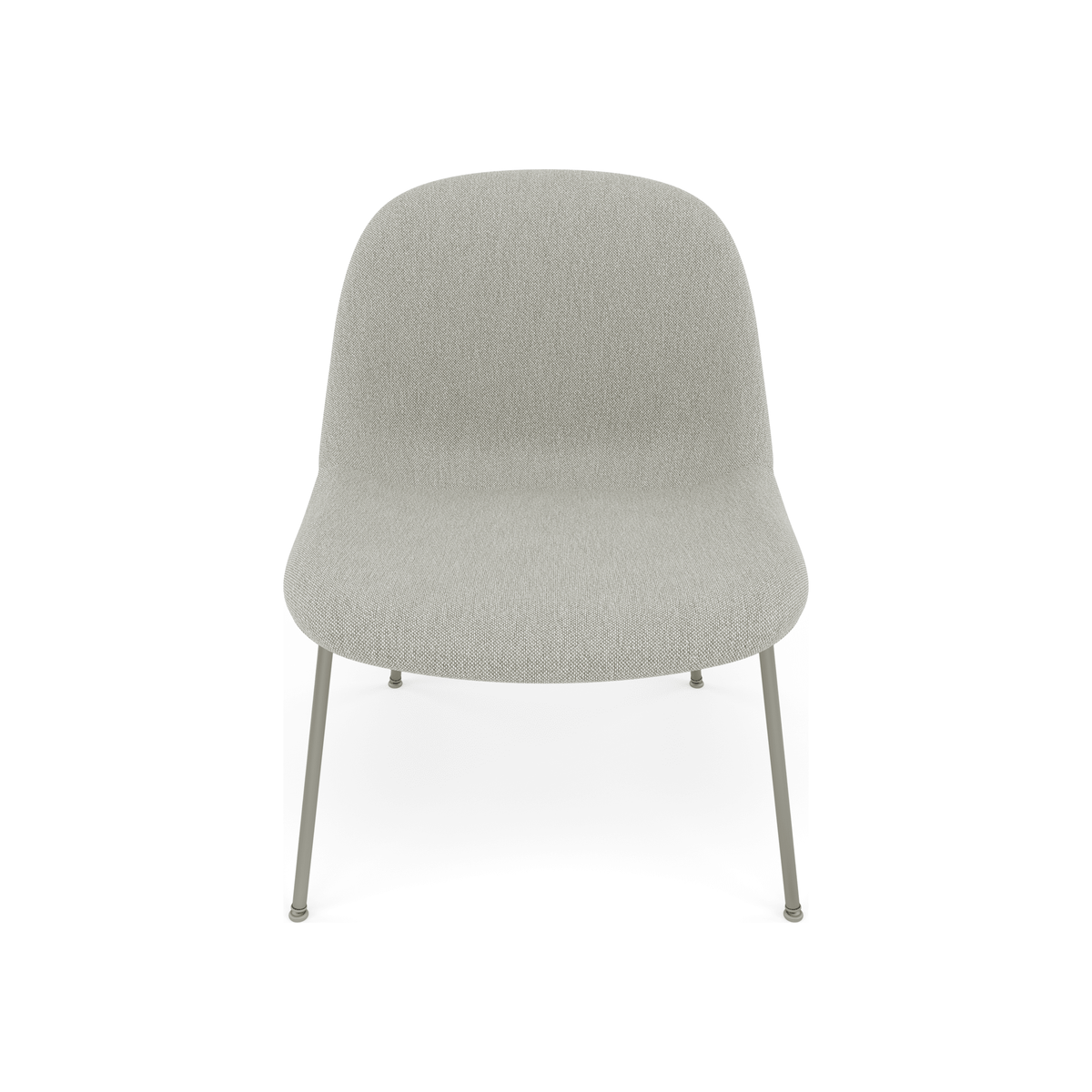 Fiber Soft Lounge Chair Muuto Clay 12 base grigio