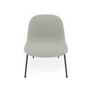 Fiber Soft Lounge Chair Muuto Clay 12 base nero antracite