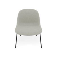 Fiber Soft Lounge Chair Muuto Clay 12 base nero antracite