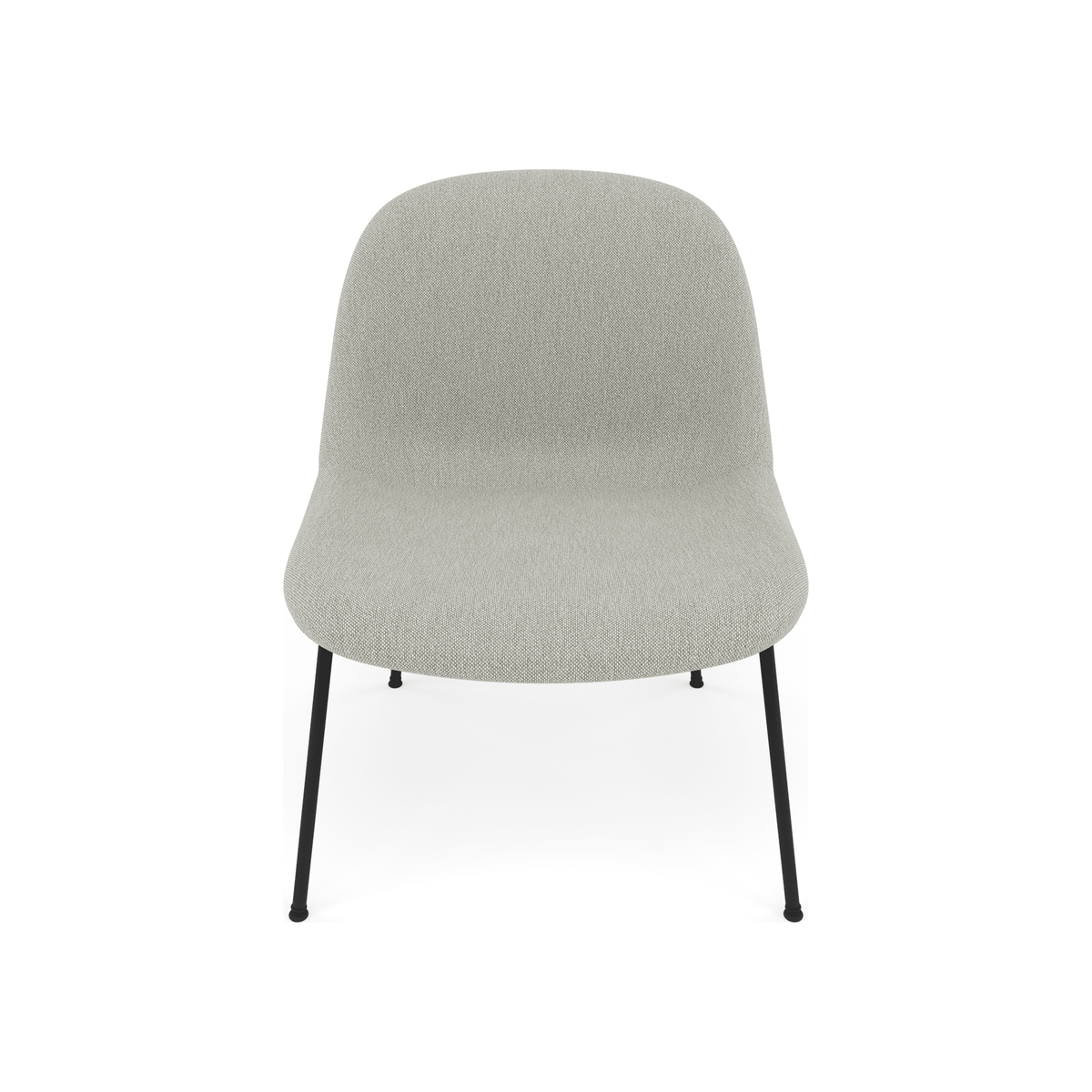 Fiber Soft Lounge Chair Muuto Clay 12 base nero antracite