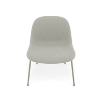 Fiber Soft Lounge Chair Muuto Clay 12 base verde polvere
